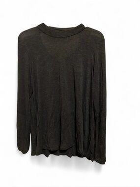 Mossimo Supply Co. Black Long Sleeve Crewneck Top